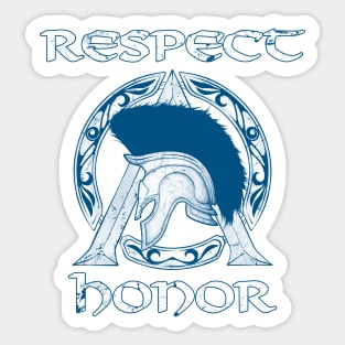 Respect and Honor Sticker